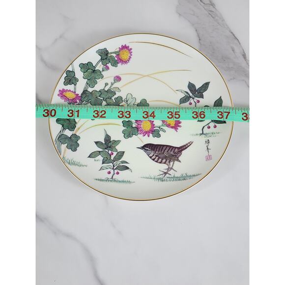 Satsuma Jenni Wren Harvest Morning Wild Chamomile Plate Wall Decor 7 1/2" Japan - Picture 14 of 14